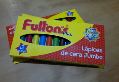 Lápices de cera jumbo $1090